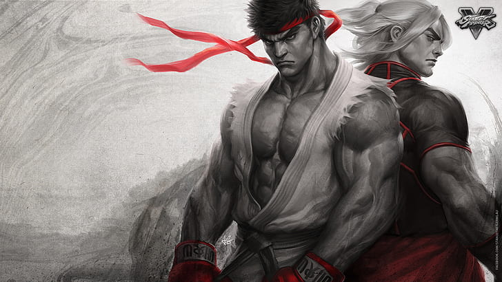 Street Fighter, Street Fighter V, Ken Masters, Ryu (Street Fighter)