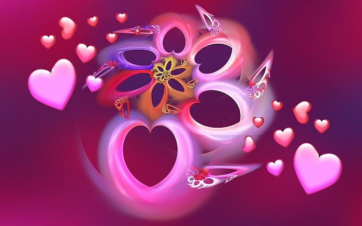 Happy Valentines Day bokeh glitter heart valentine pink card HD  wallpaper  Peakpx