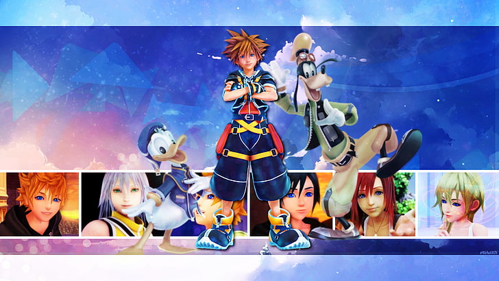 Kingdom Hearts, Kingdom Hearts III, Donald Duck, Goofy, Kairi (Kingdom Hearts), HD wallpaper