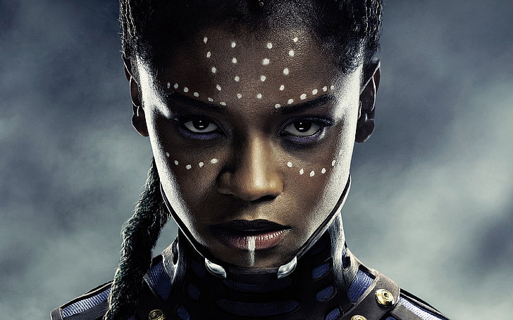 Black Panther 2018 Letitia Wright Film Poster, portrait, looking at camera