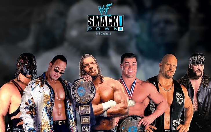 HD wallpaper: WWE, smackdown, wrestling, Kane WWE, Triple H, Dwayne Johnson  | Wallpaper Flare