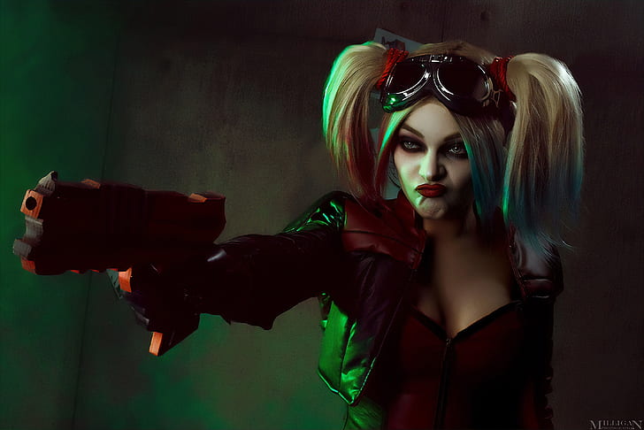 Women, Cosplay, Harley Quinn, Injustice 2, HD wallpaper