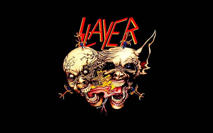 dark, death, heavy, metal, skull, slayer, thrash, HD wallpaper