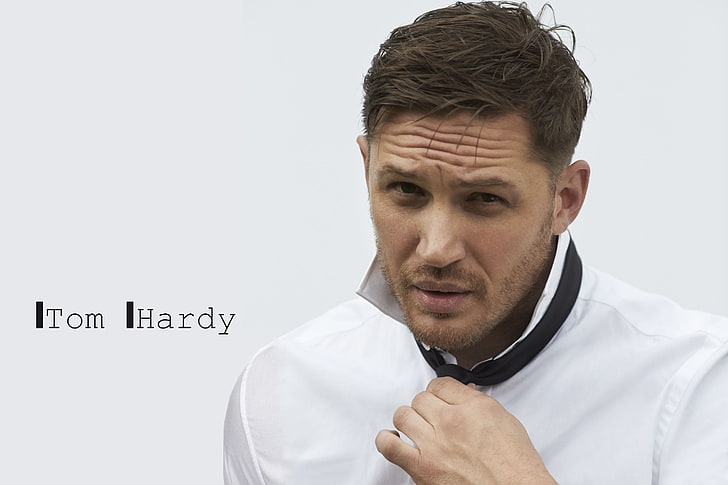 Tom Hardy, one person, portrait, headshot, front view, indoors, HD wallpaper