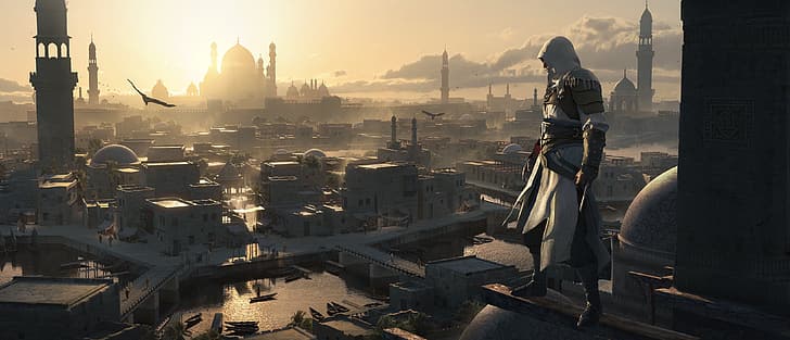 sunset, the city, the evening, Baghdad, Басим, Assassin’s Creed Mirage