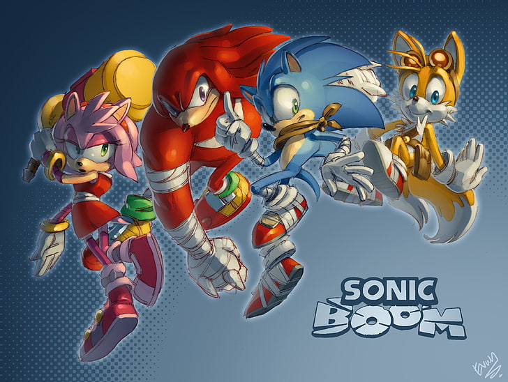 Hd Wallpaper Sonic Boom Sonic The Hedgehog Tails Character Knuckles Wallpaper Flare