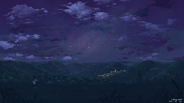 Photographier l'âme du ciel Anime-landscape-night-stars-wallpaper-preview