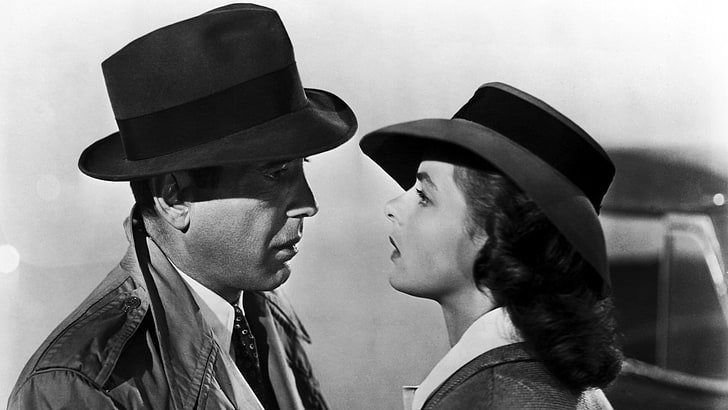 casablanca, two people, headshot, clothing, togetherness, hat, HD wallpaper