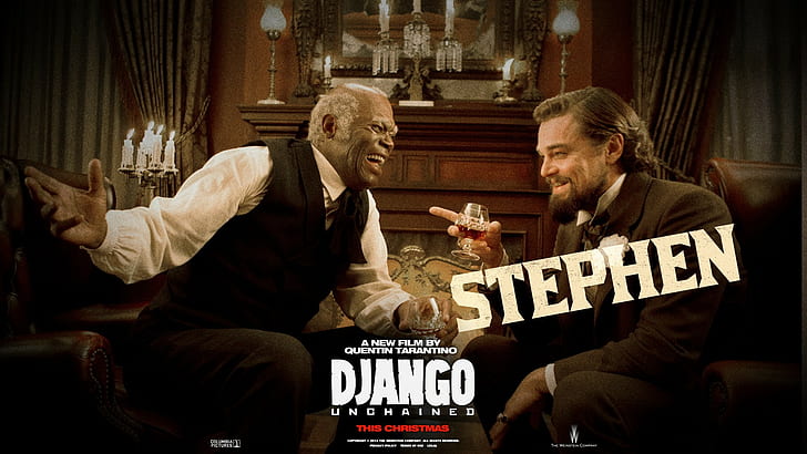 movies, Django Unchained, Leonardo DiCaprio, Samuel L. Jackson, HD wallpaper
