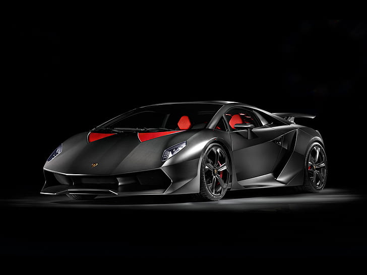 Lamborghini Sesto Elemento Black HD, cars