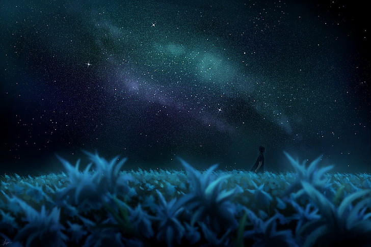 noctis lucis caelum, final fantasy xv, stars, landscape, sky, HD wallpaper