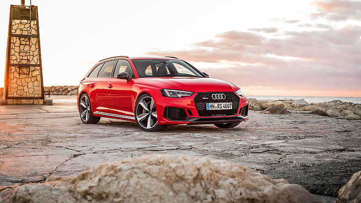 4K, 2018, Audi RS 4 Avant, car, mode of transportation, motor vehicle, HD wallpaper