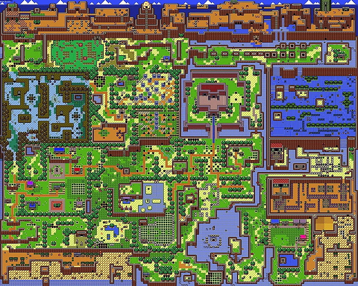Zelda, The Legend of Zelda: Link's Awakening, Map