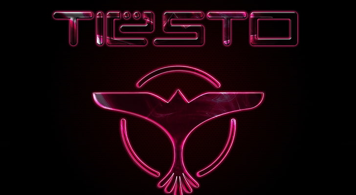 Tiesto, Tiesto logo, Music, Background, dj, dj tiesto, neon, illuminated, HD wallpaper