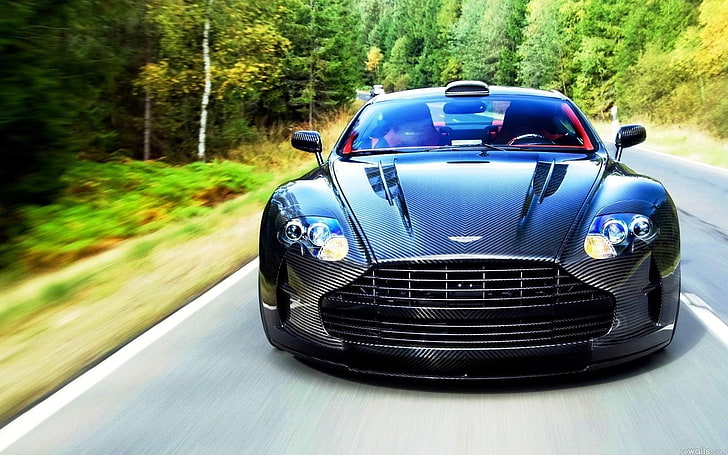 blue sports car, Aston Martin, Mansory, transportation, mode of transportation, HD wallpaper