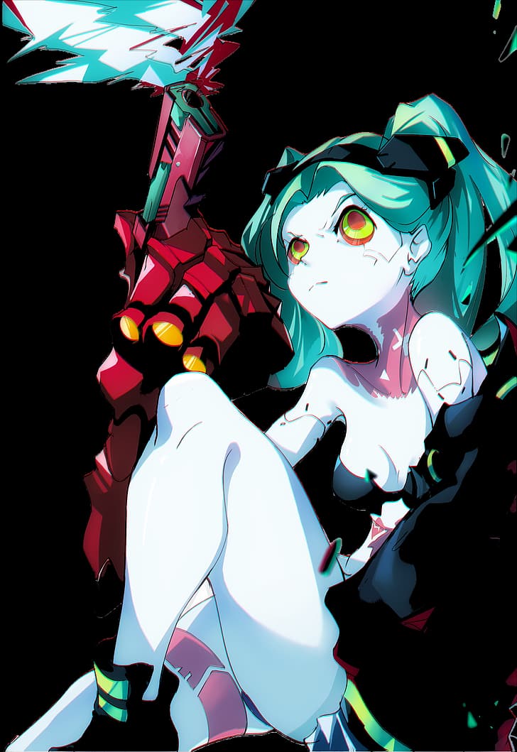 cyberpunk, Cyberpunk: Edgerunners, Rebecca (edgerunners), anime, HD wallpaper