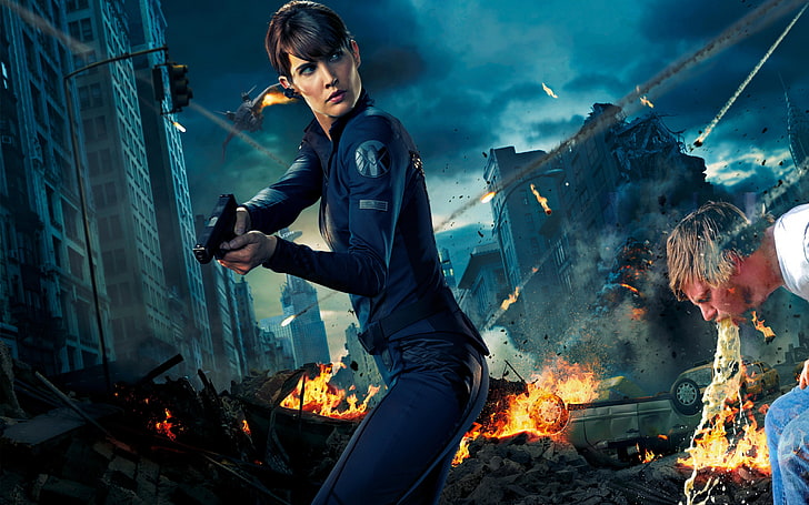 The Avengers, Maria Hill, photo manipulation, Cobie Smulders, HD wallpaper