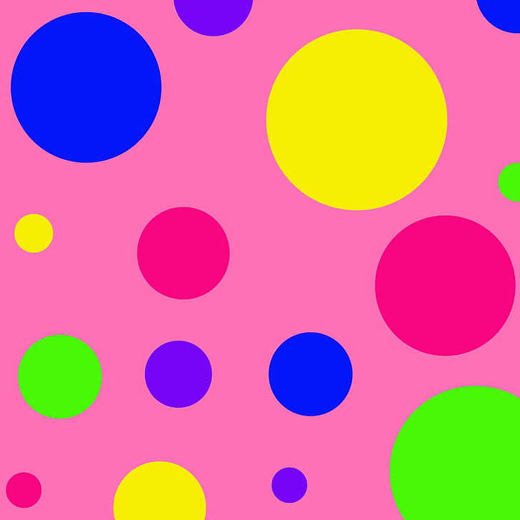 HD wallpaper: Art, Abstract, Polka Dot, Balls, Color, Pink Background |  Wallpaper Flare