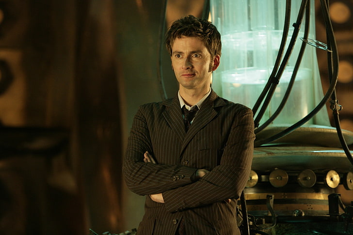 David Tennant, Doctor Who, Tenth Doctor, looking at camera