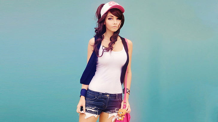 beethy amy thunderbolt cosplay pokmon, one person, young adult, HD wallpaper
