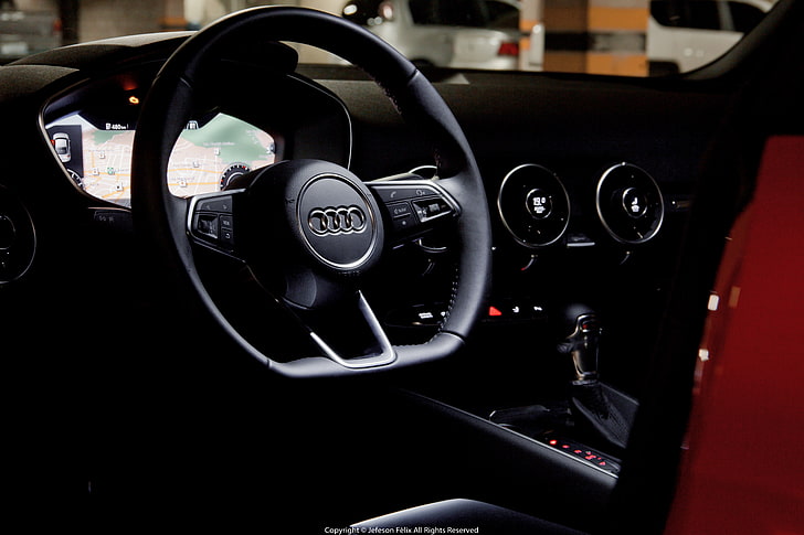 Audi TT, car, vehicle interior, mode of transportation, car interior, HD wallpaper