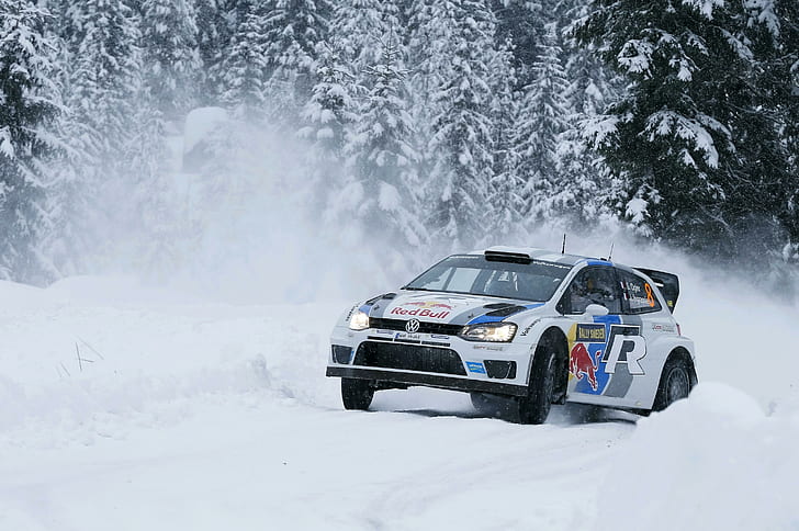 Volkswagen Winter Snow 2013 Polo R WRC Cars Nature, HD wallpaper