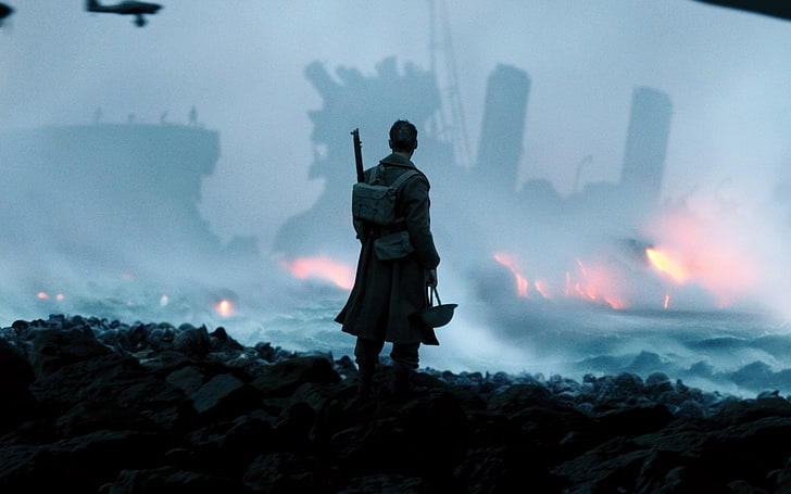 Dunkirk-2017 Movie HD Wallpaper, one person, smoke - physical structure, HD wallpaper