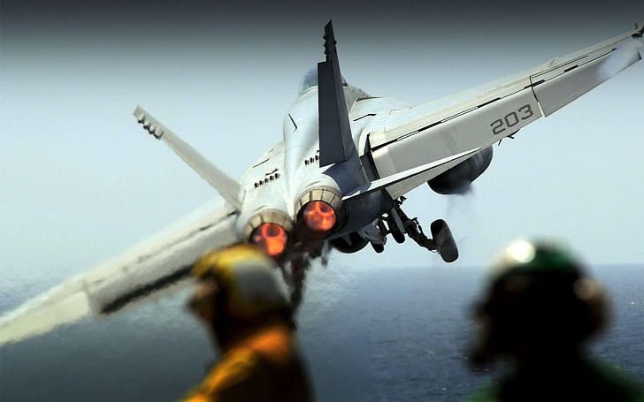 airplanes jet fighter navy aircraft carriers f18 hornet 1920x1200  Aircraft Military HD Art