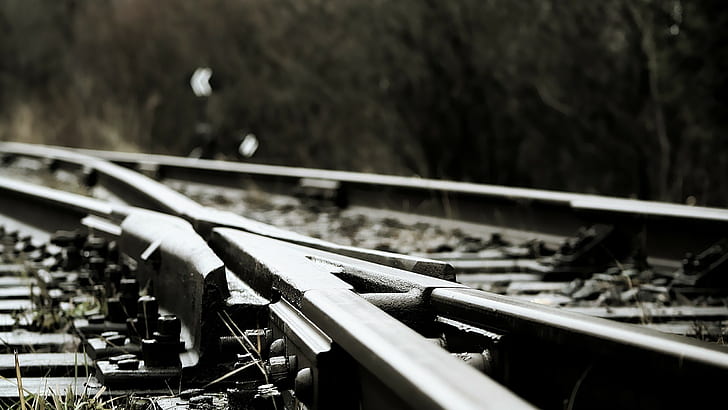railway, train, HD wallpaper