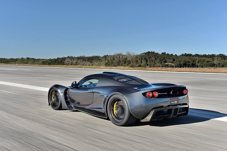 gray coupe, car, Hennessey Venom GT, vehicle, supercars, transportation
