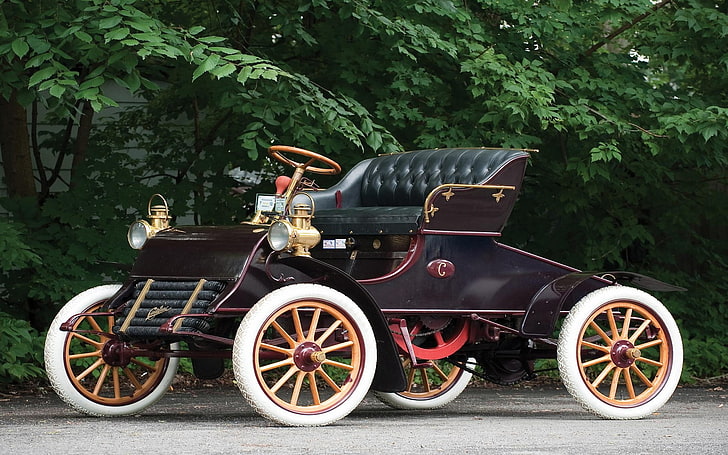 1903 Cadillac, car, vintage, vehicle, Oldtimer, transportation, HD wallpaper
