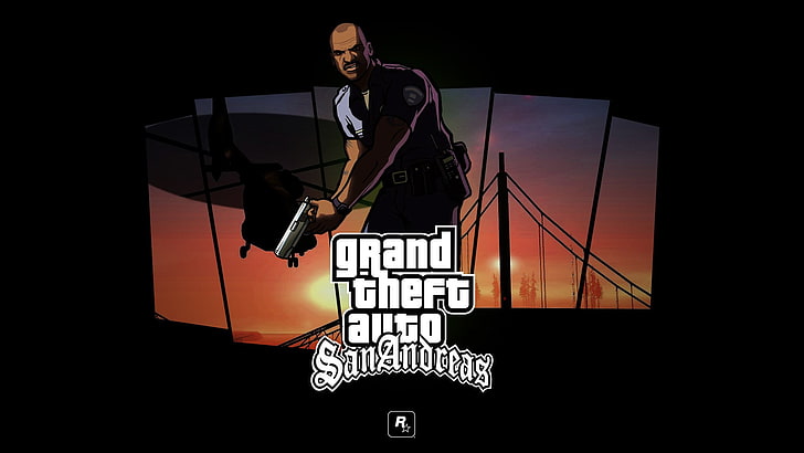 HD wallpaper: black and white wall decor, Grand Theft Auto San Andreas,  Rockstar Games | Wallpaper Flare