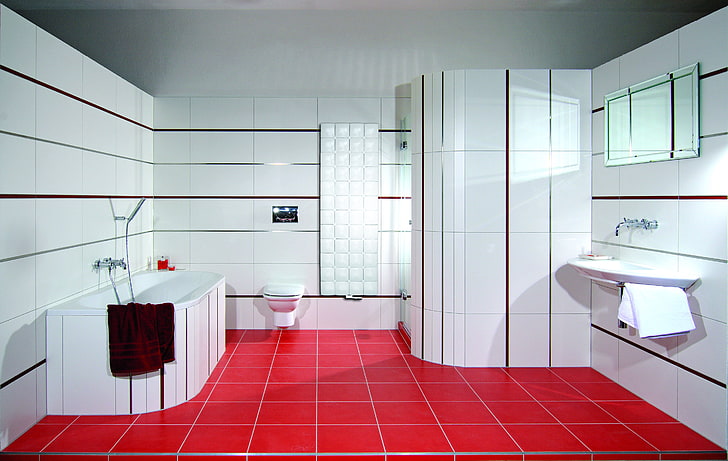 white ceramic sink, design, house, style, room, interior, bathroom, HD wallpaper