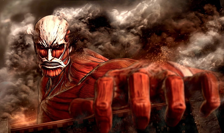 Attack of Titans wallpaper, Anime, Attack On Titan, Colossal Titan