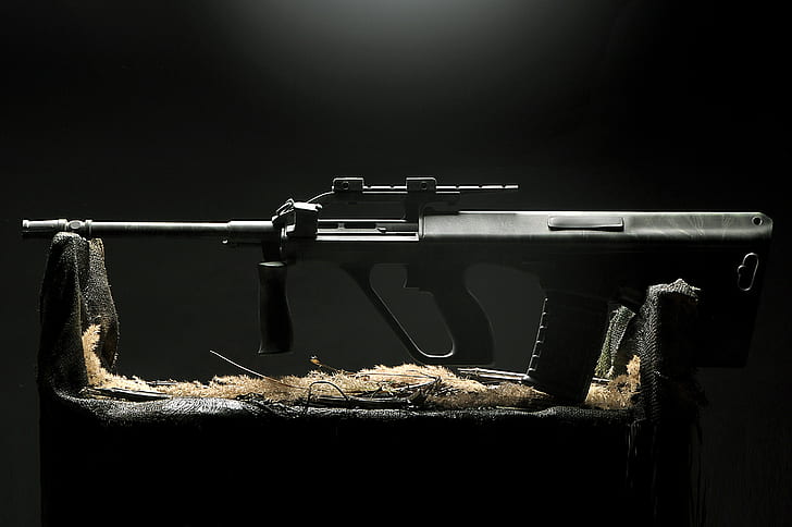 assault rifle, gun, weapon, Steyr AUG, HD wallpaper