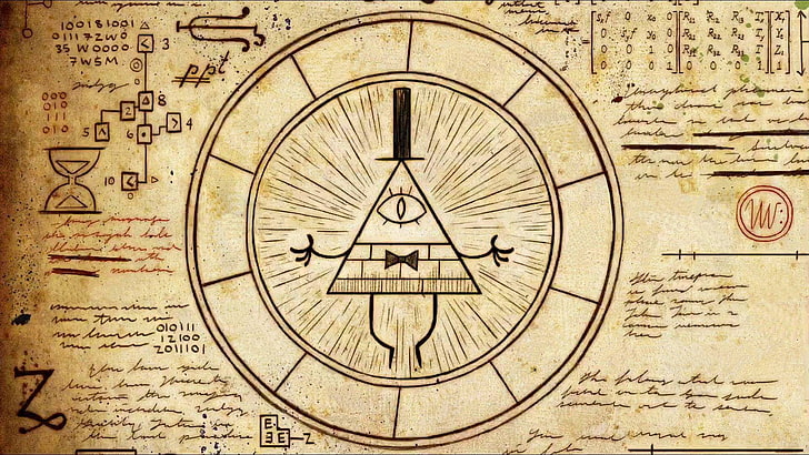 Illuminati wallpaper, cartoon, disney, falls, gravity, science, HD wallpaper