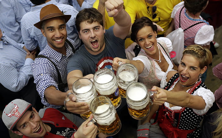 Germany, Munich, Oktoberfest, beer festival, HD wallpaper