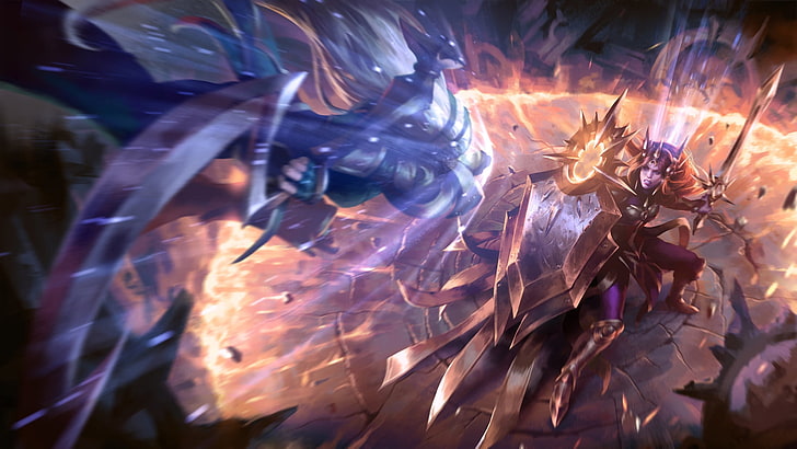 League of Legends Leona and Diana wallpaper, Diana (league Of Legends, HD wallpaper