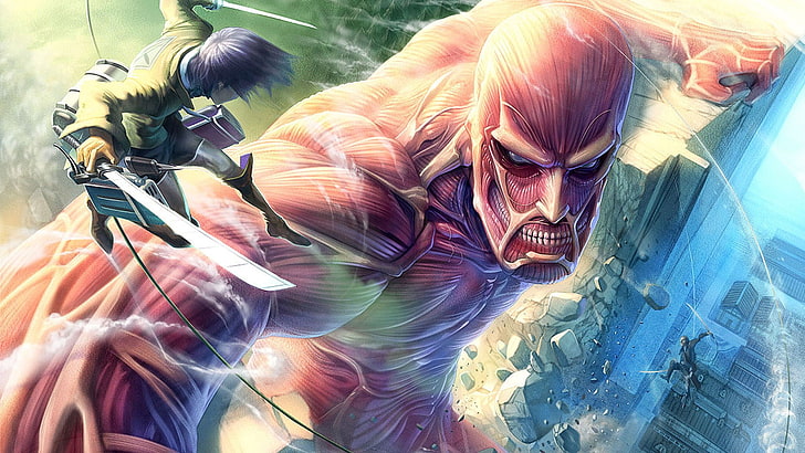 Attack on Titan wallpaper, anime, Shingeki no Kyojin, Eren Jeager