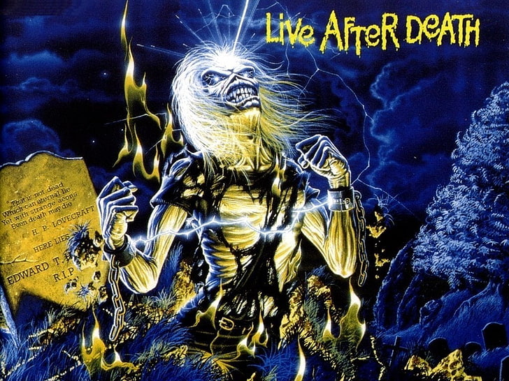 live after death artwork, Band (Music), Iron Maiden, underwater