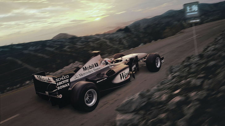 Race Car Formula One F1 Motion Blur HD, cars, HD wallpaper