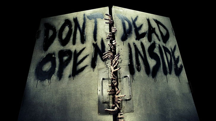 door, The Walking Dead, horror, zombies, hands, artwork, HD wallpaper