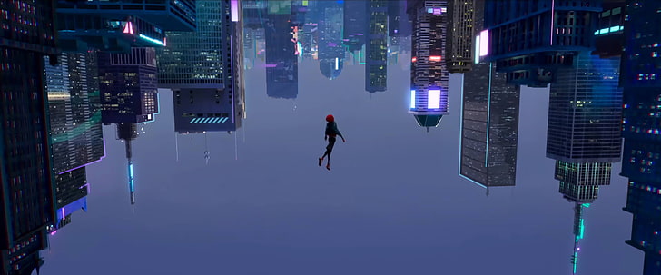 illustration of Spider-Man falling down, Miles Morales, Spider-Man: Into the Spider-Verse