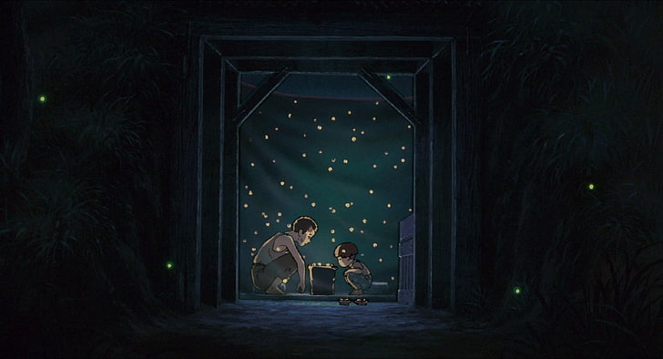 Grave of Fireflies wallpaper, Studio Ghibli, anime, Grave of the Fireflies, HD wallpaper