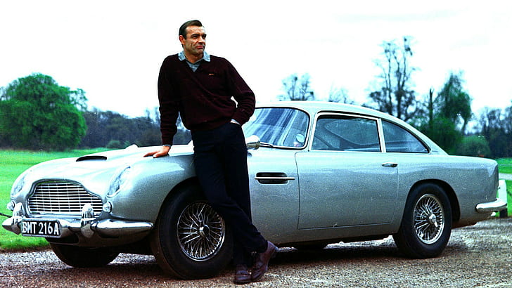 1920x1080 px, Aston Martin DB5, car, James Bond, movies, Sean Connery, HD wallpaper