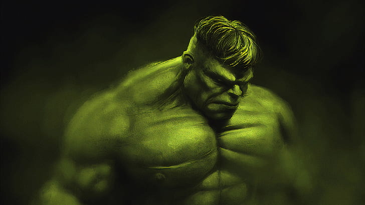 digital, digital art, artwork, illustration, Hulk, Bruce Banner