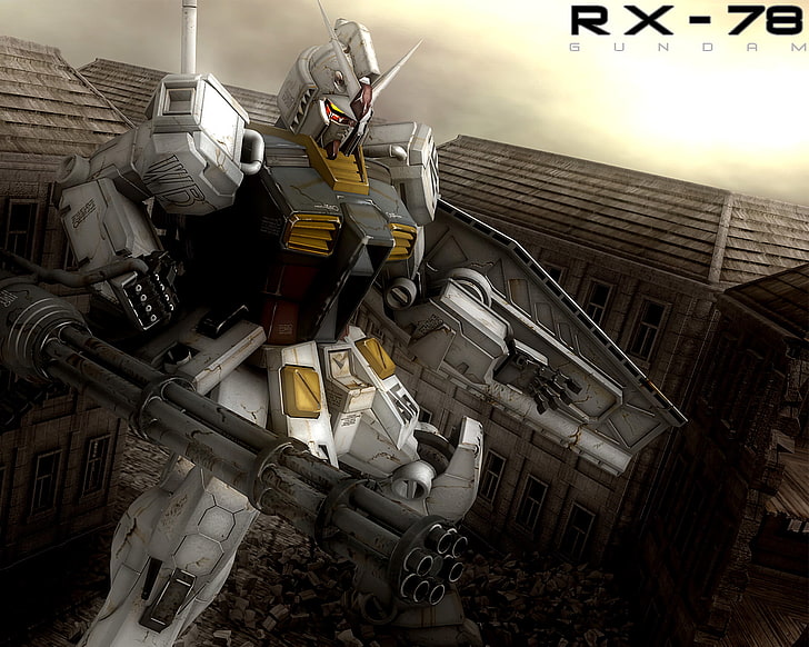 Gundam RX-78 digital wallpaper, Anime, GN-003 Gundam Kyrios, industry