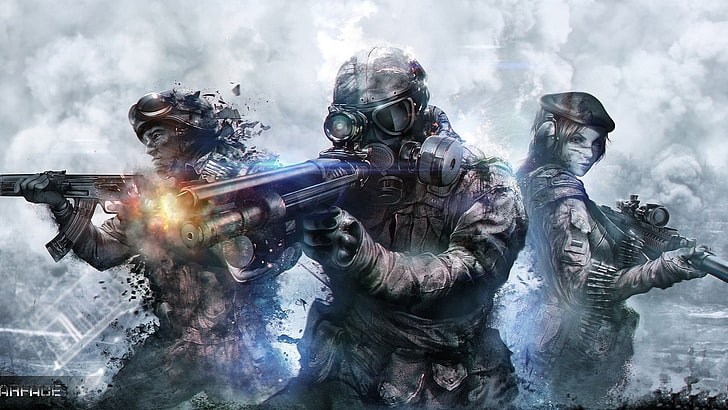 battlefield, gun, game, Russia, soldier, smoke, weapon, war, HD wallpaper