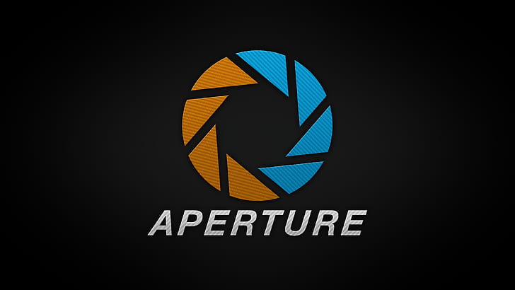 Aperture Laboratories, fictional logo, communication, text, HD wallpaper