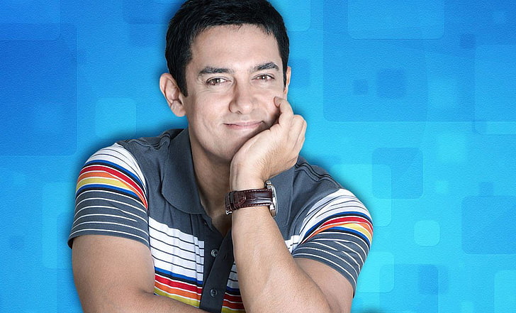 Aamir Khan Smile Look  Photoshoot, portrait, one person, looking at camera, HD wallpaper